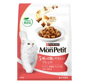 モンプチ ドライ 5種のお腹にやさしいブレンドのパッケージ