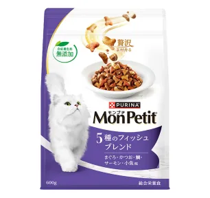 モンプチ ドライ 5種のフィッシュブレンドのパッケージ