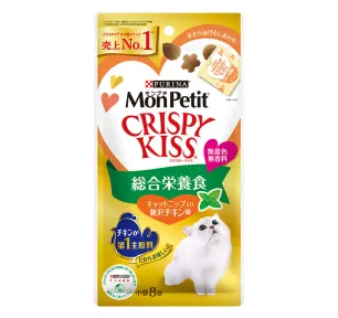 モンプチ クリスピーキッス 総合栄養食 キャットニップ入り贅沢チキン味のパッケージ