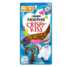 モンプチ クリスピーキッス グレイビーソースかけ お魚&チキンセレクトのパッケージ