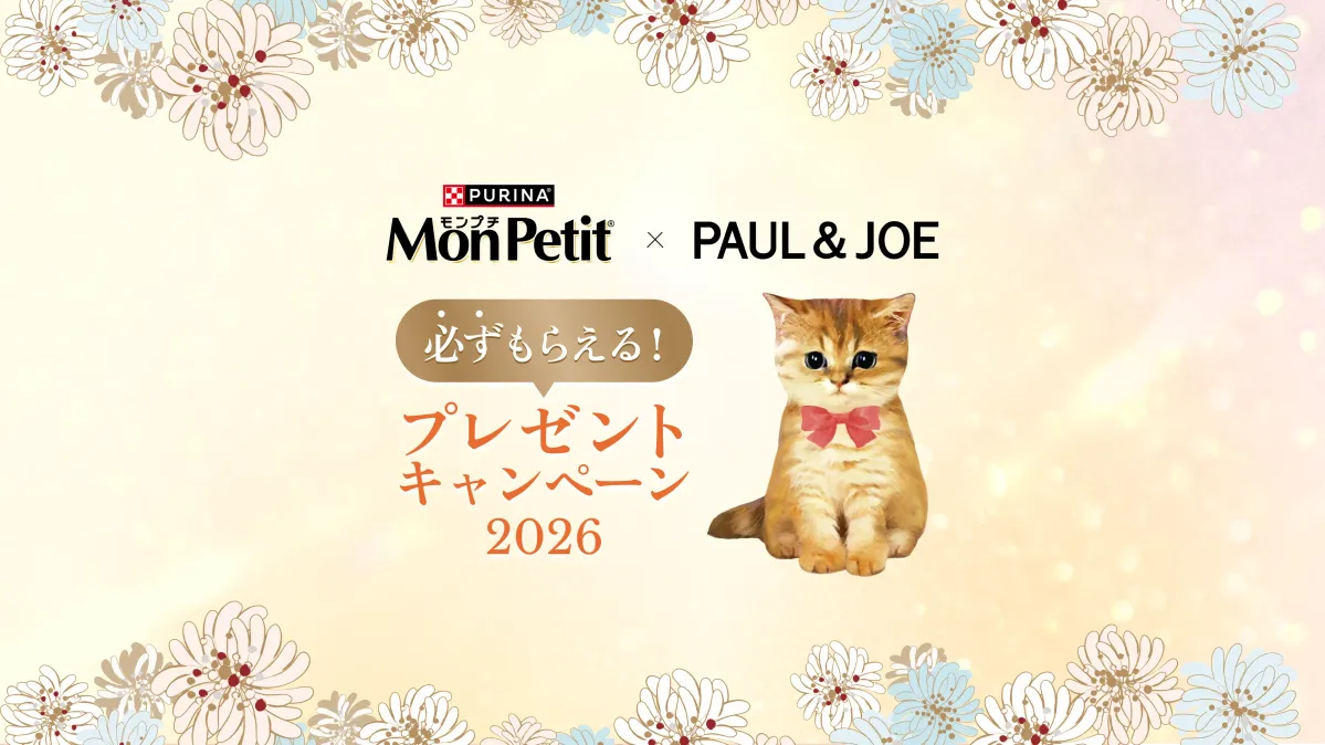 モンプチ」×「ポール&ジョー」必ずもらえる!プレゼント キャンペーン